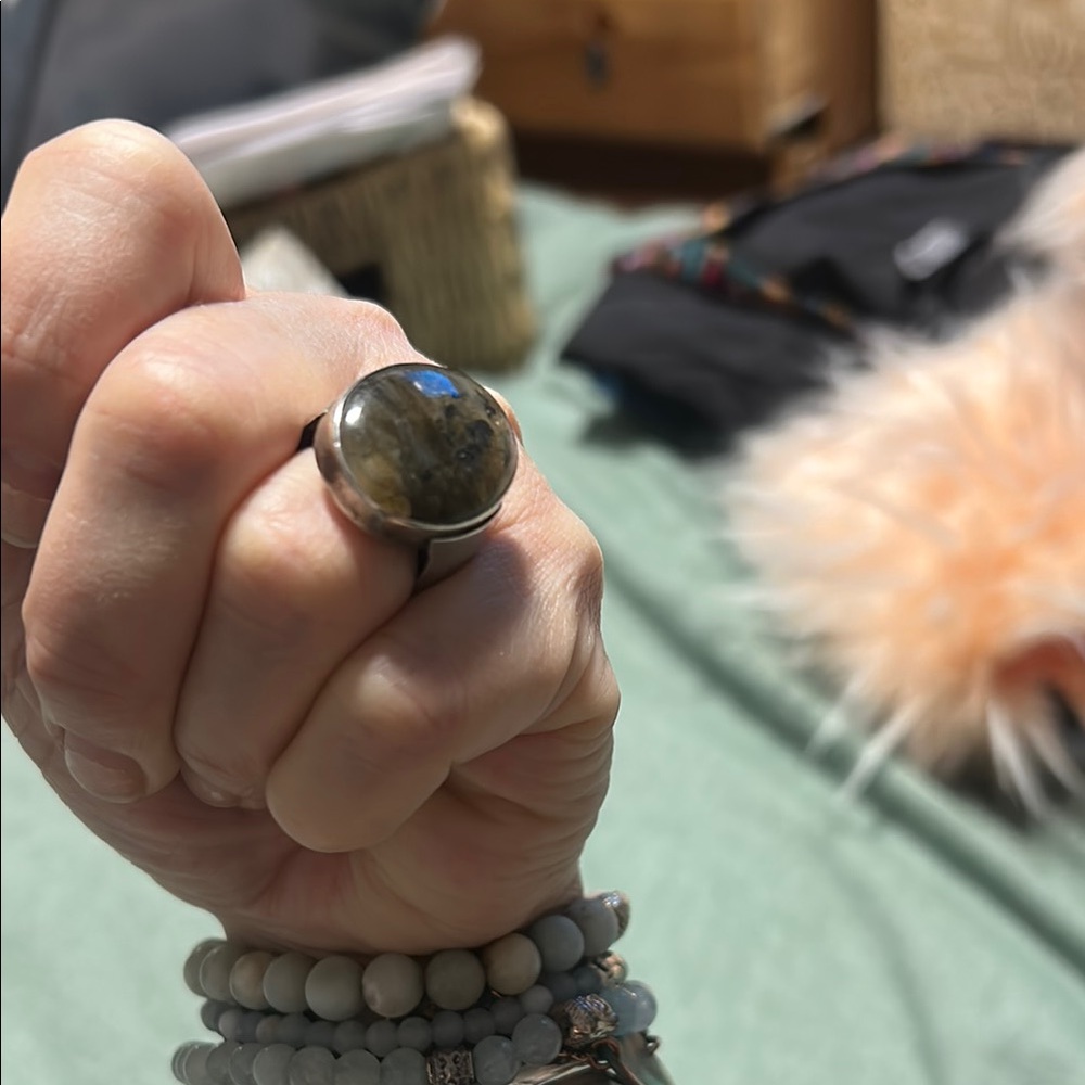 Silver Ring with Stone